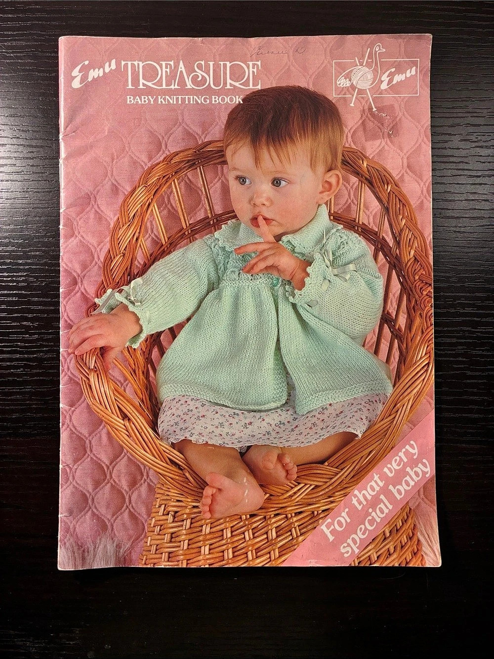 Emu Treasures Baby Knitting Book Vintage